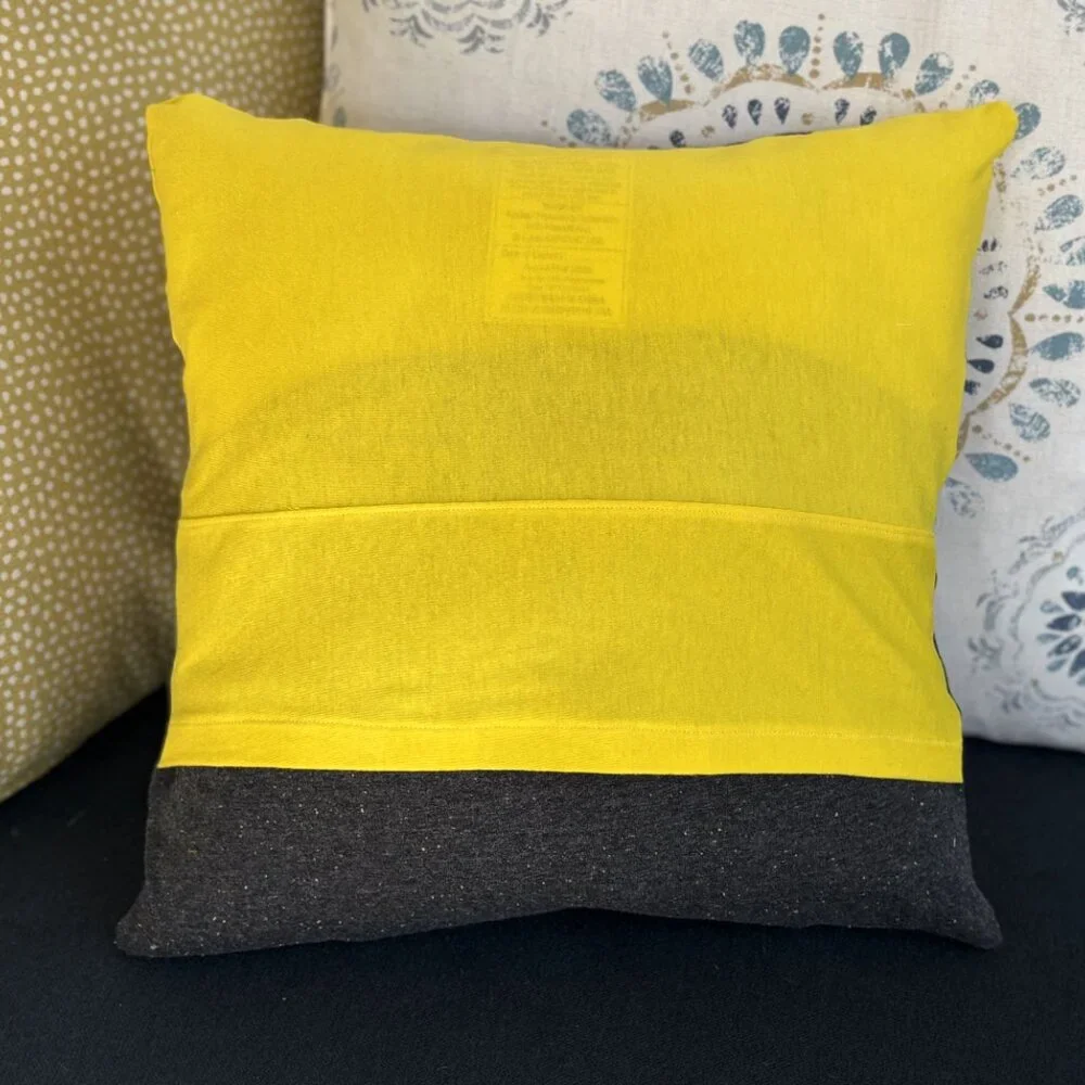 Pikachu Pokemon handmade upcycled t-shirt throw pillow cover video game decor